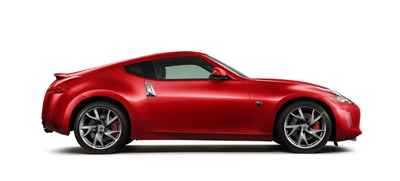 Red Nissan 370Z COUPE car
