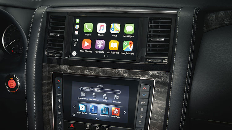 Apple CarPlay interface in NISSAN PATROL